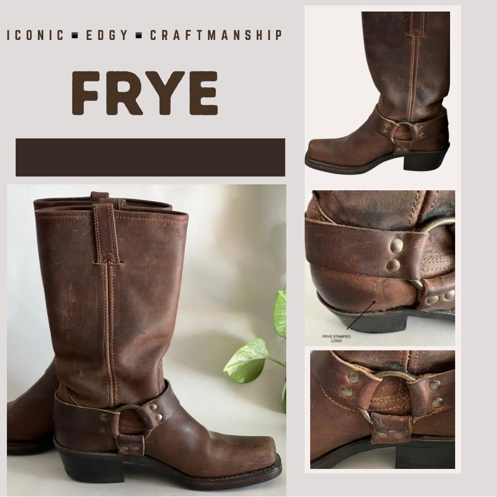 Vintage FRYE HARNESS BOOTS - WOMENS SIZE 7 Medium
Excellent plus condition